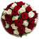 bouquet of red and white roses. Chile
