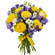 bouquet of yellow roses and irises. Chile
