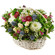 basket of chrysanthemums and roses. Chile

