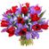 bouquet of tulips and irises. Chile
